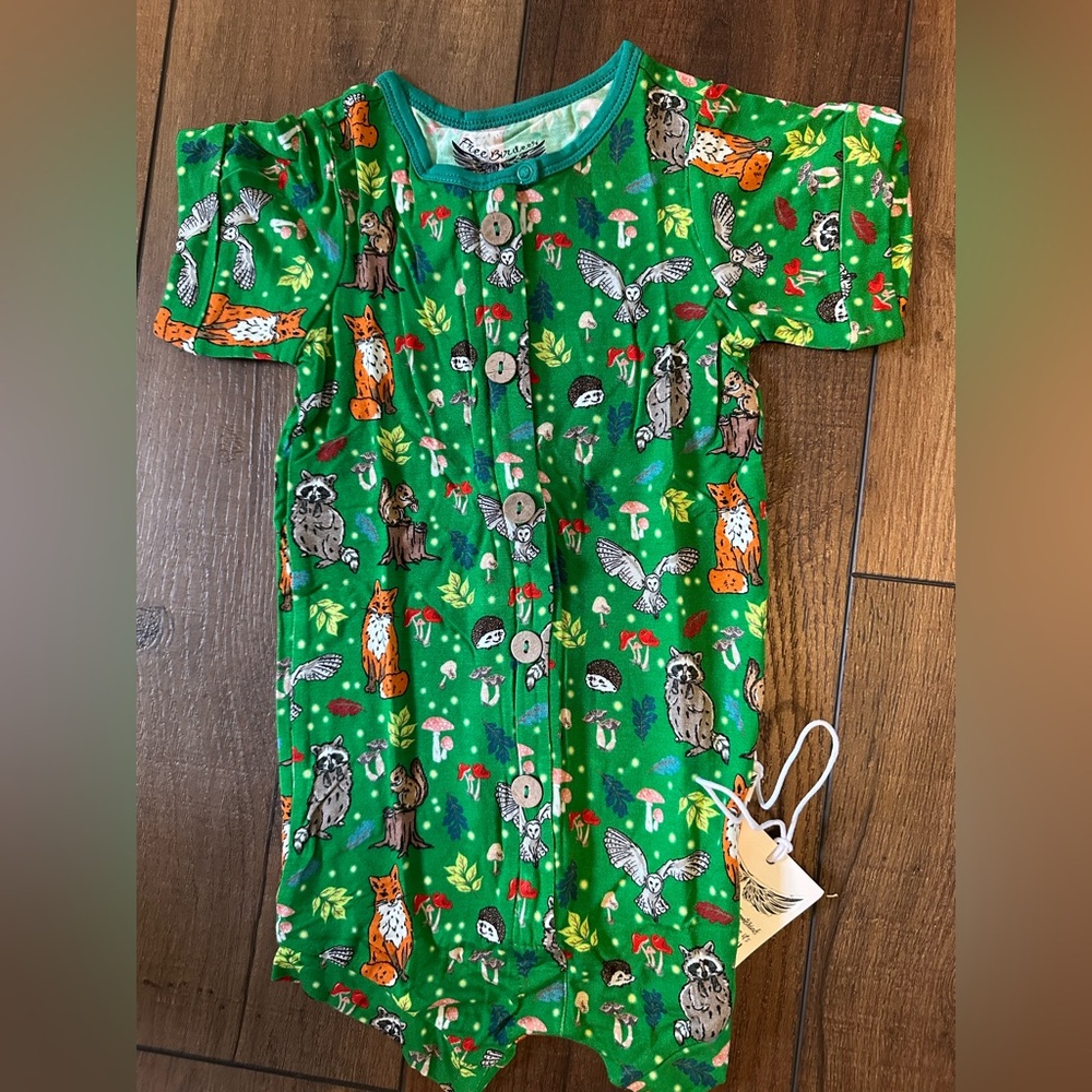Woodland Critters Bamboo Shortie NWT